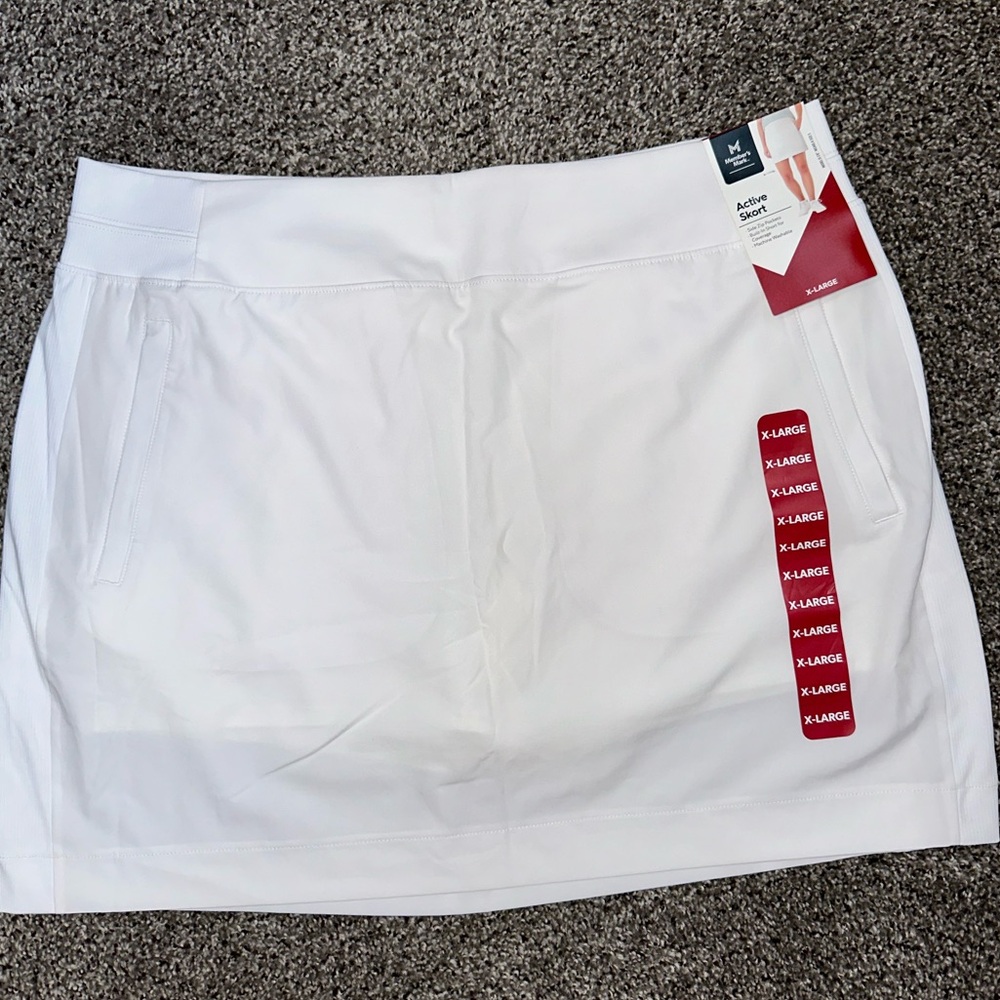 White Skort